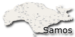 Samos - mapa ostrova